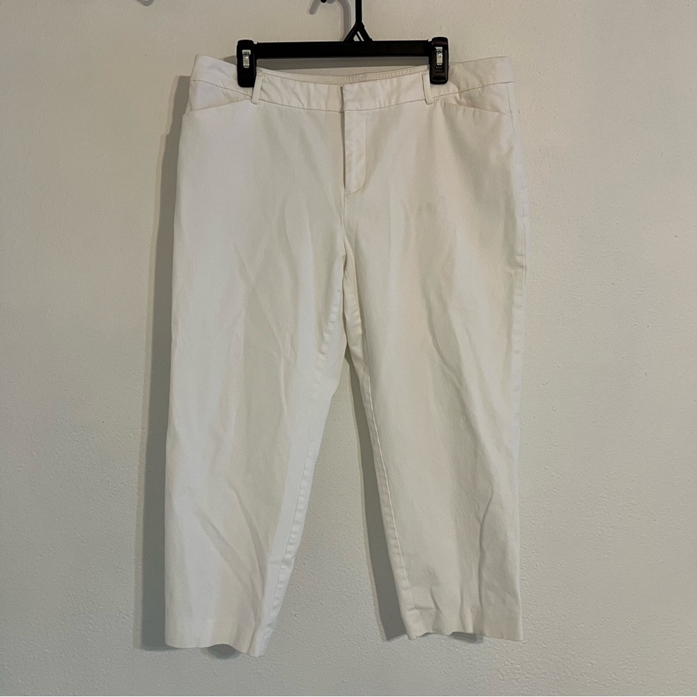 Charter club crop white pants size 14